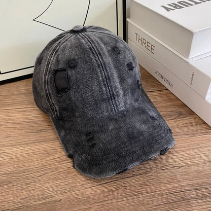 Denim Baseball Cap For Women And Men Vintage Caps