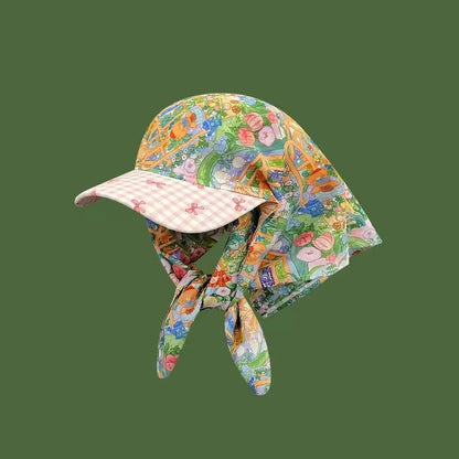 Big Brimmed Baseball Cap 2025 Butterfly Bow Women's Sun Hat