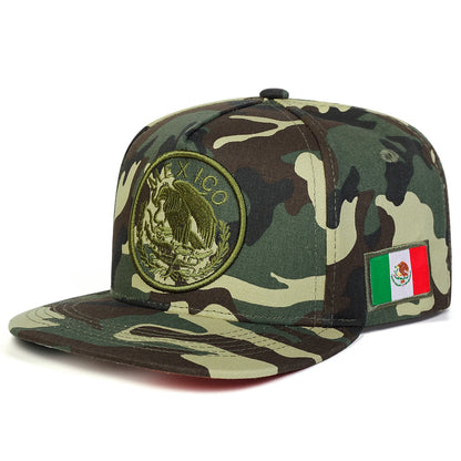 Unisex Mexico Eagle Embroidery Hip-Hop Hats Spring And Autumn