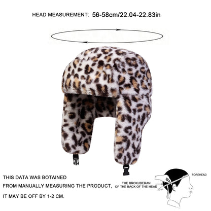 Winter Earflap Hat Keep Warm Ski Hat Bomber Hat