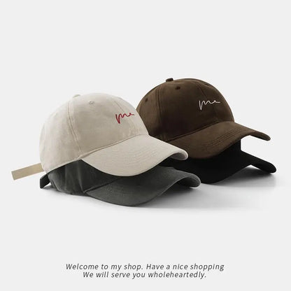 Simple Wave Embroidered Baseball Cap, Versatile for Daily Leisure and Travel