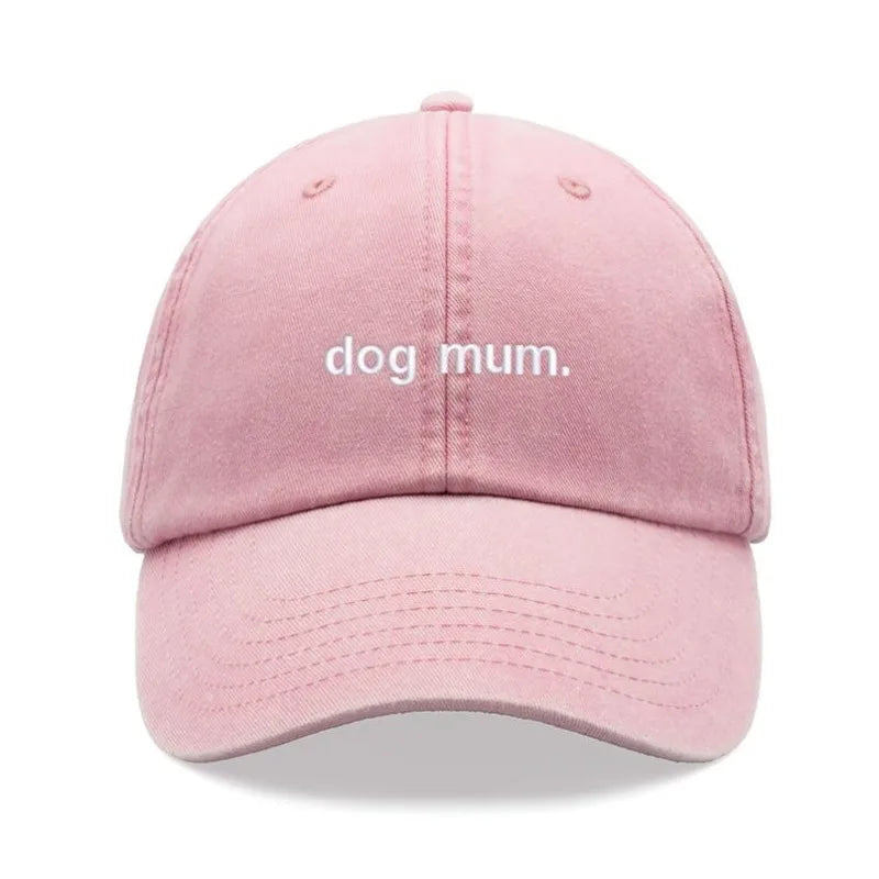 1pc "dog Mum. " Vintage Washed Kanye Baseball Cap for Women