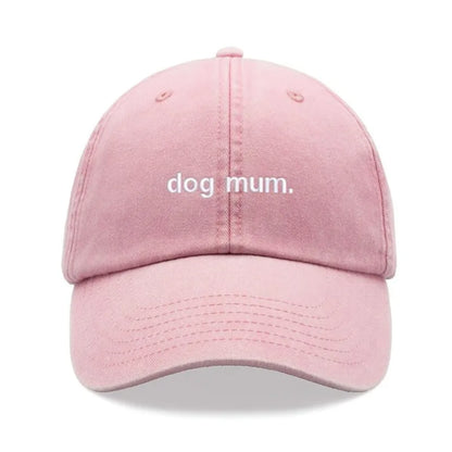1pc "dog Mum. " Vintage Washed Kanye Baseball Cap for Women