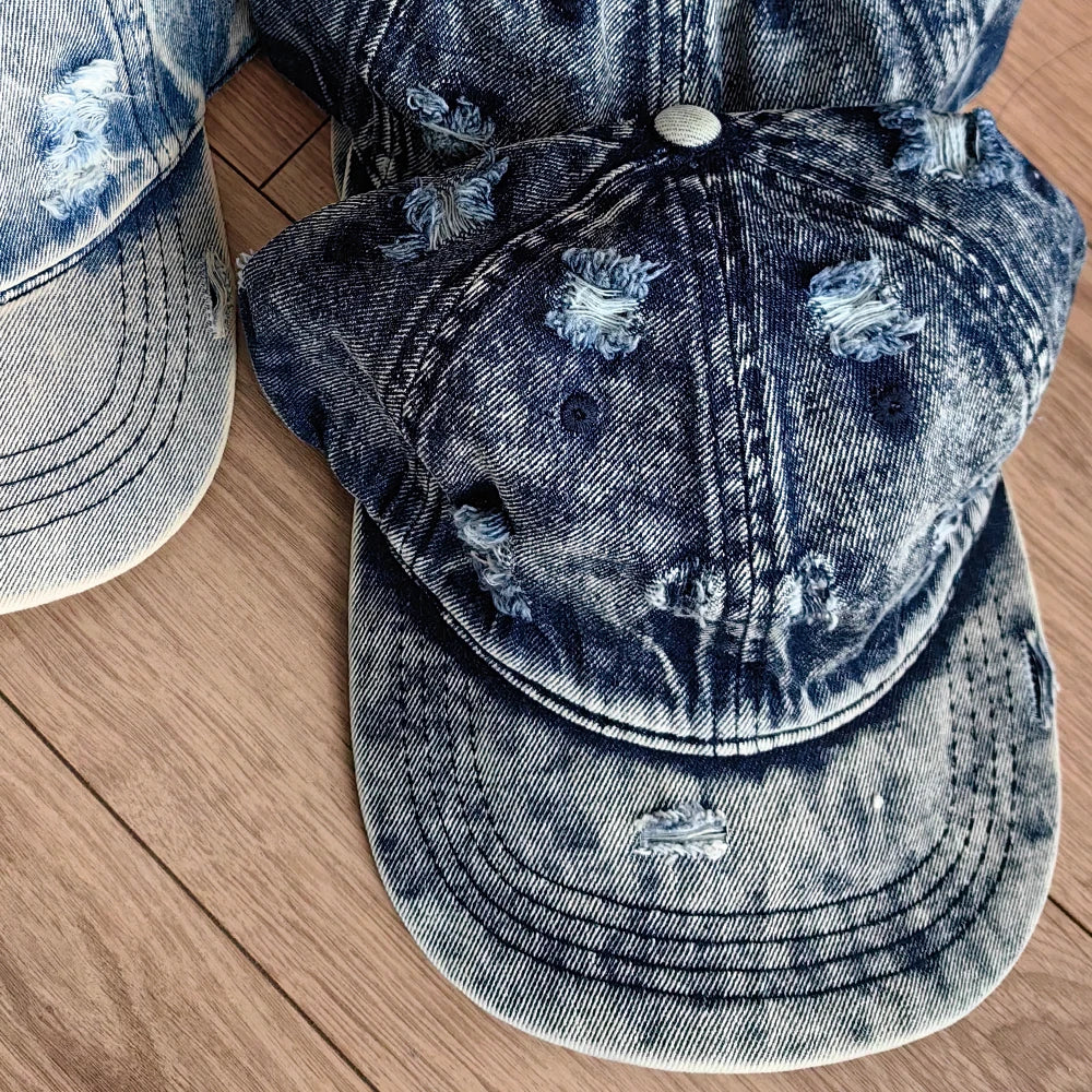 Classic Retro Denim Baseball Cap Unisex NYC