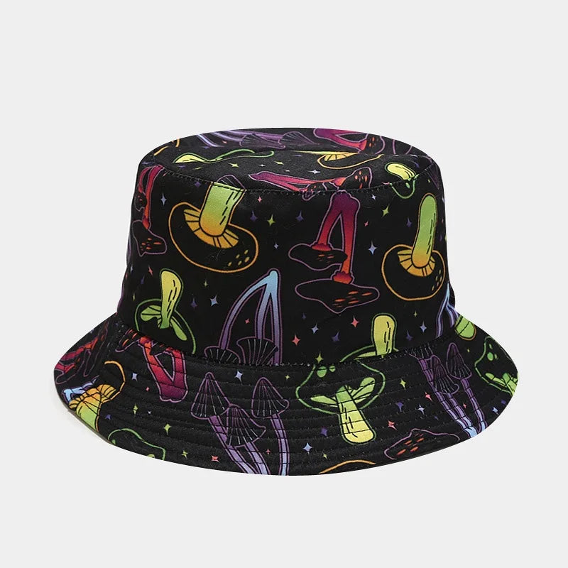 Colorful Print Bucket Hat Panama For Women And Men
