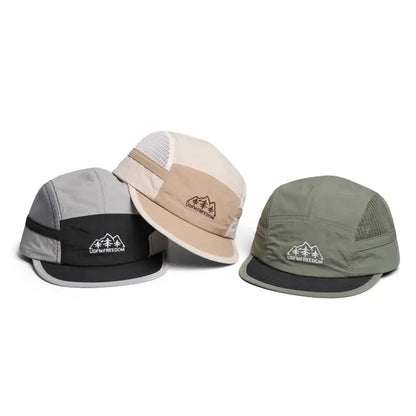 5 Panel Baseball Cap for Men Women, Embroidery Mesh Nylon Quick Dry Breathable