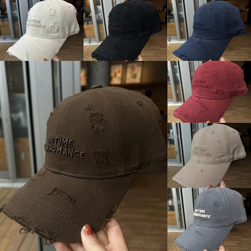 Hat Women's Spring And Summer Baseball Cap Small Fresh Fashion Contrast Color Peaked Cap Mountaineering Hat