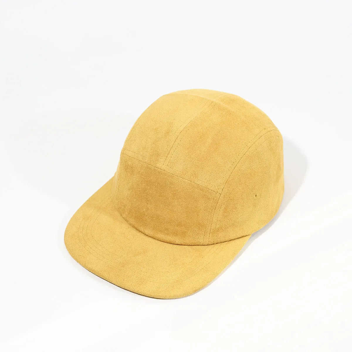 Suede Velvet 5 Panels Cap Flat Bill Running Hat