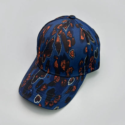 Graffiti Leopard Stripe Print Baseball Hats