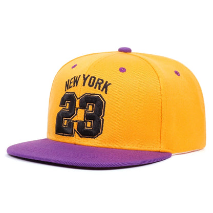 No 23 New York Embroidered Men's Fashion Retro Hip Hop Hat Baseball Hat Women's