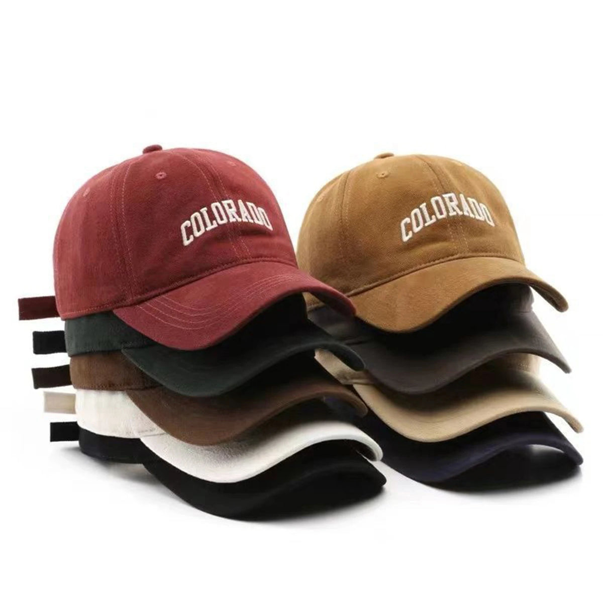 Soft Cotton Baseball Caps Solid Letter Embroidery Men Women
