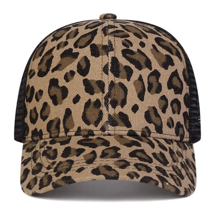 Unisex Vintage Leopard Print Baseball Caps