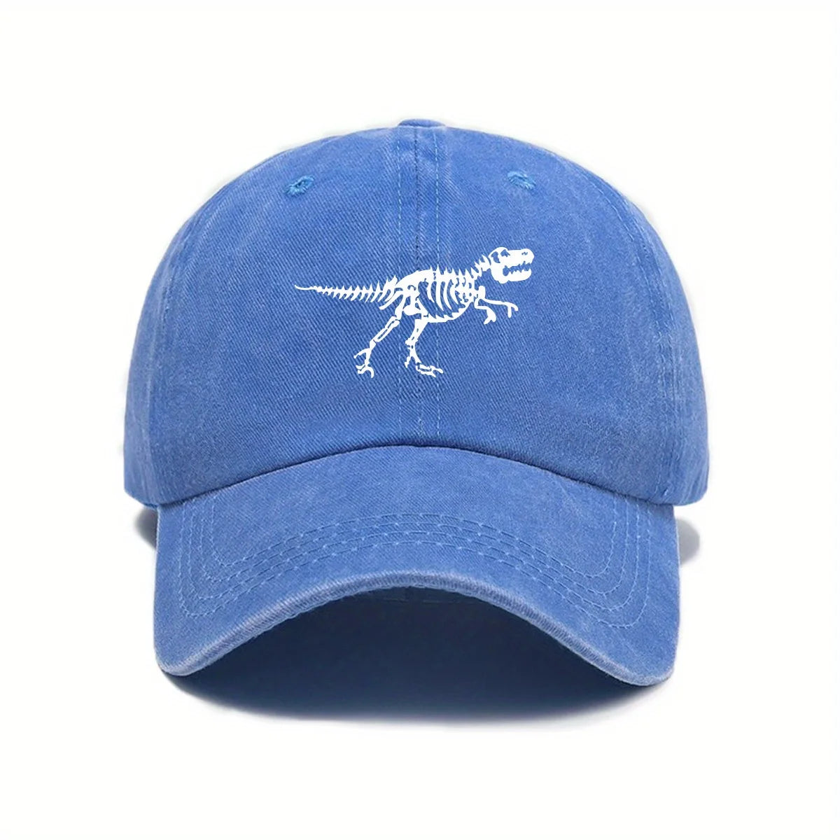 Fashionable and Casual Dinosaur Skeleton Printed Baseball Cap