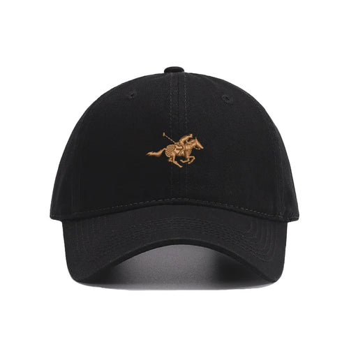 Embroidery Horse Racing Men Baseball Cap Soft Cotton Sun Hats Women Snapback