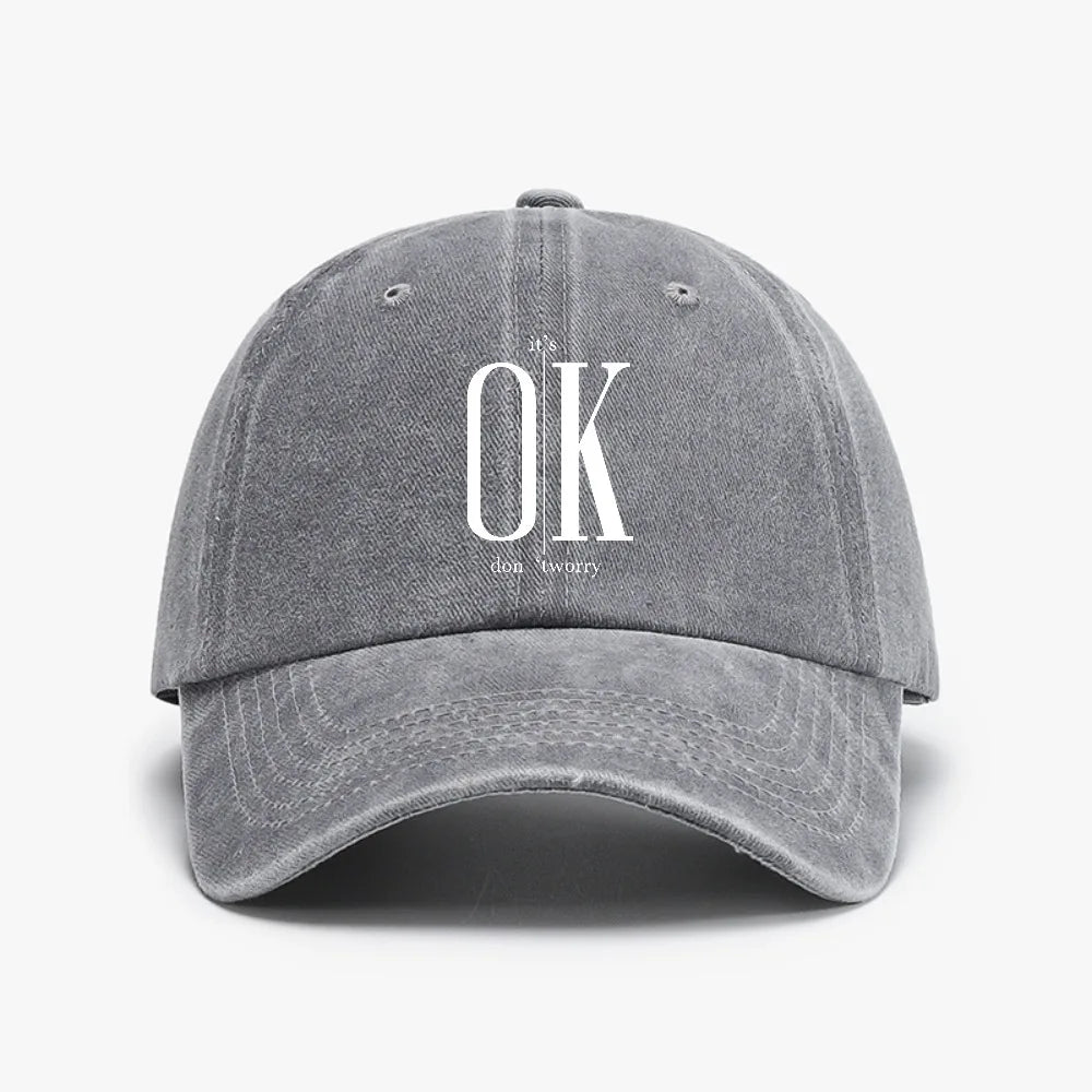 Ok Concise Slogan Graphic ﻿Baseball Cap