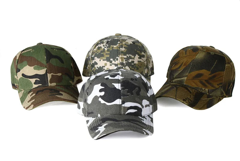Men Women Camouflage Baseball Cap Outdoor Sun Protection Duckbill Cap For Sports