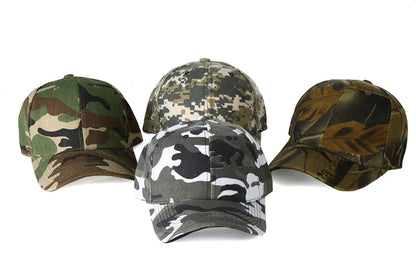 Men Women Camouflage Baseball Cap Outdoor Sun Protection Duckbill Cap For Sports