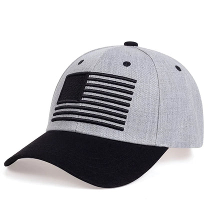 Fashion American Flag Embroidery Baseball Caps Spring and Summer Outdoor Adjustable Casual Hats Sunscreen Hat