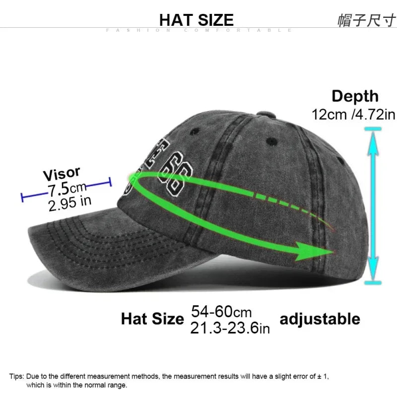 ROUTE 66 Letter Embroidered Baseball Cap Fashion Cotton Snapback Hat Hip Hop Caps Outdoor Hats