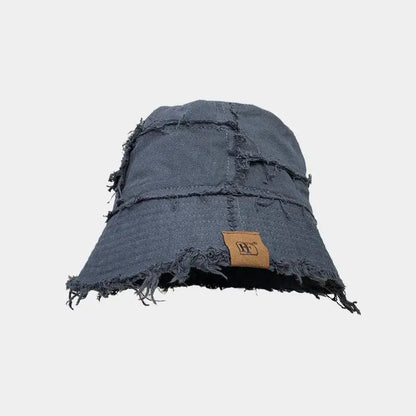 Fisherman Hat Raw Edge Bucket Cap Beach Hat for Men And Women