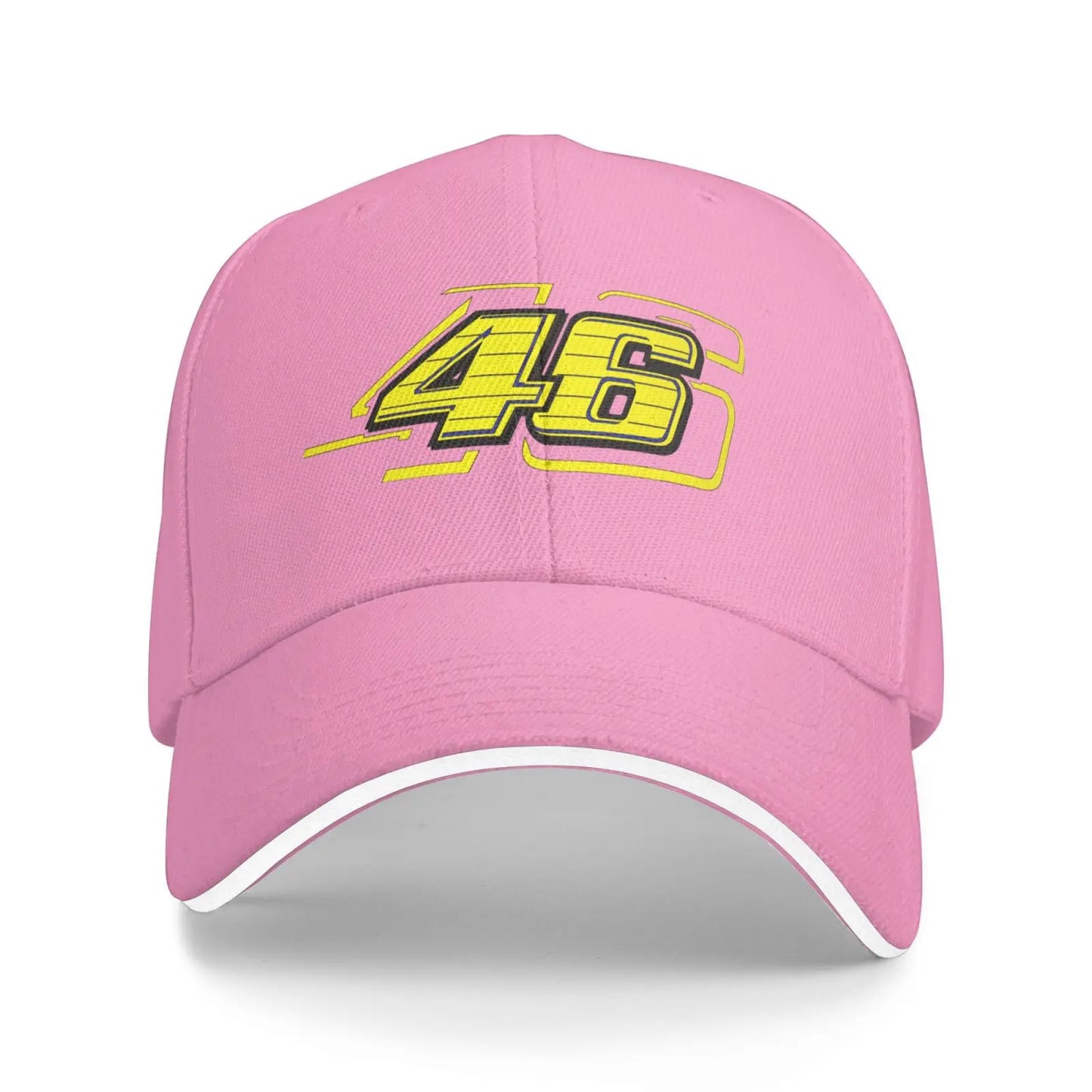 Letter 46 Print Baseball Cap Unisex Sandwich Hat Vintage Outdoor Summer