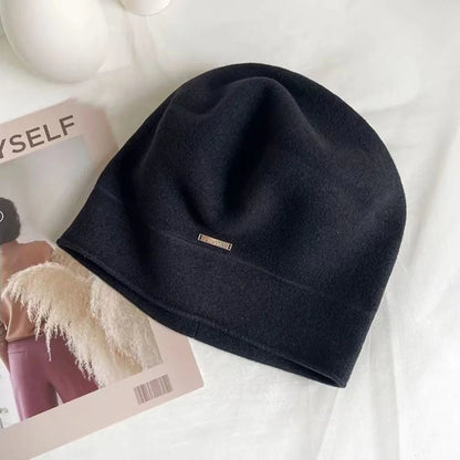 Women Wool Blend Winter Beret Hat