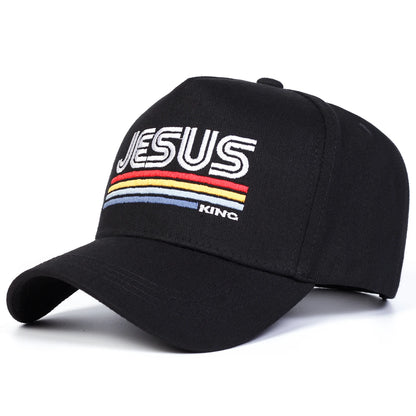 Unisex Jesus Embroidery Baseball Caps Spring Autumn