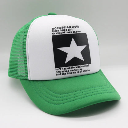 Fashion Letter Embroidery Baseball Cap For Men Women Summer Breathable Mesh