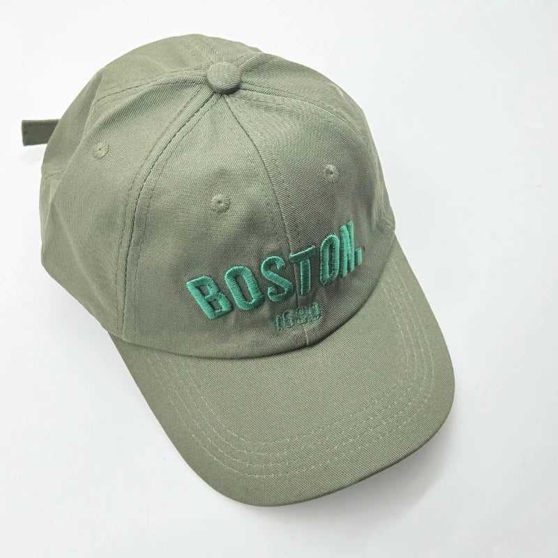 Solid Letter Kids Baseball Cap Embroidery Children Girls Boys Sun Hat Outdoor Adjustable Visor Baby Cap
