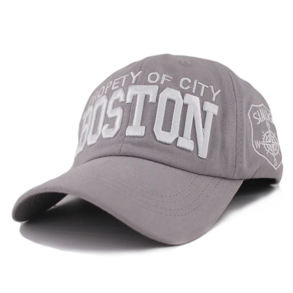 Women Casual Sport Letter Adult Men Wash Denim Caps Embroidery Snapback Caps New Women Hat