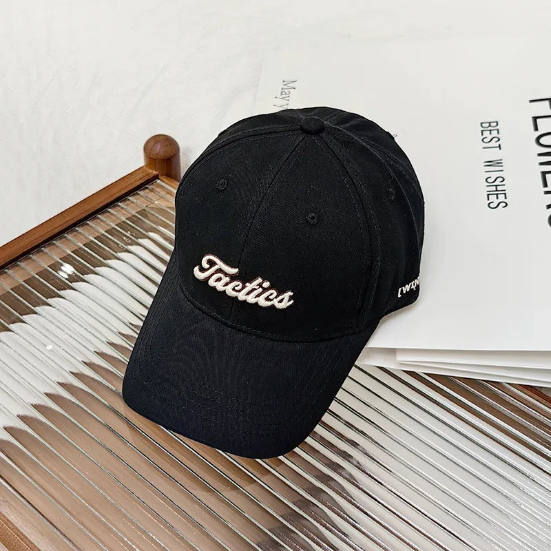 Unisex Baseball Cap Autumn Fashion Embroidery Letter Couple Sun Hat Trendy Outdoor Sports