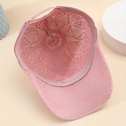 Women Baseball Cap Summer Breathable Mesh Sun Hat