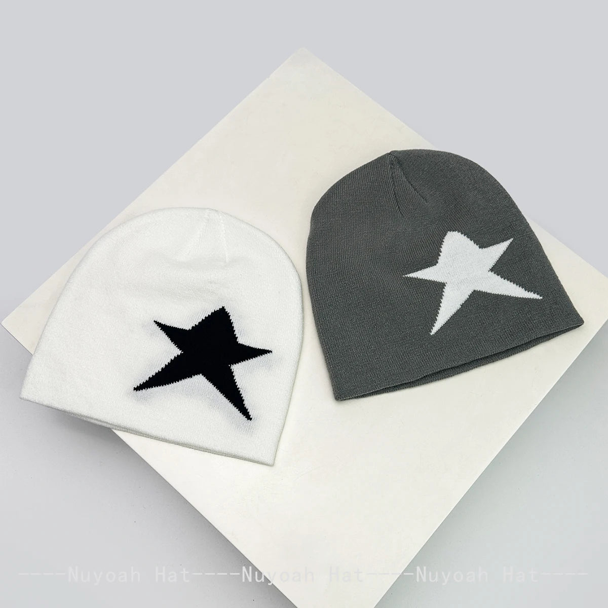 Warm Versatile Streetwear Fashion New Simple Star Hip Hop Beanies Niche Skate