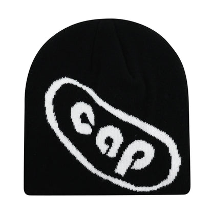 Y2k Letter Butter Knit Hats Skullies Beanies Autumn Winter Warm Hat