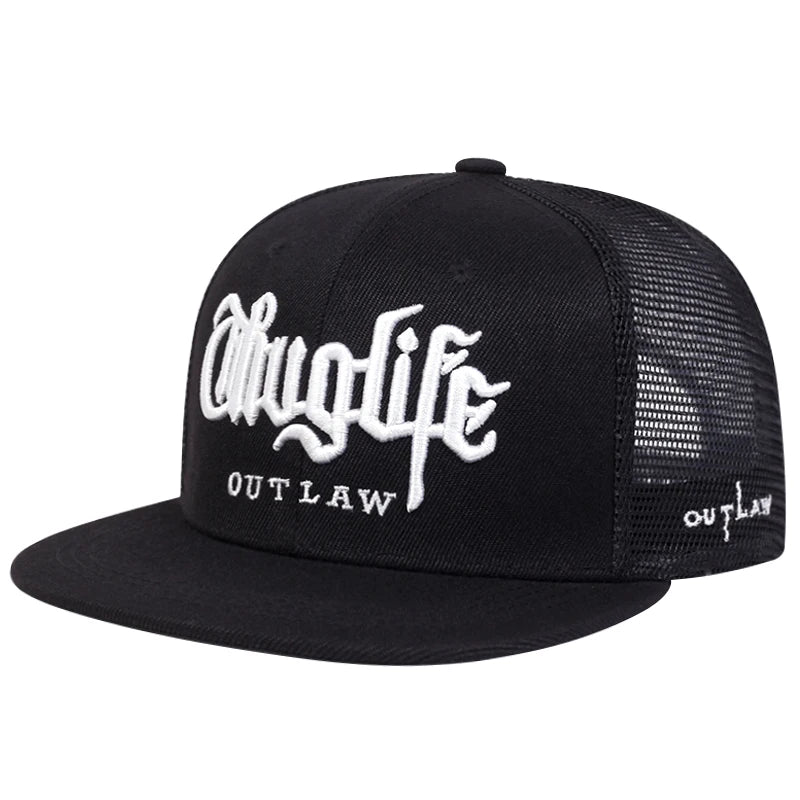 Fashion Fastball Cap Thuglife Embroidery Hiphop Baseball Cap