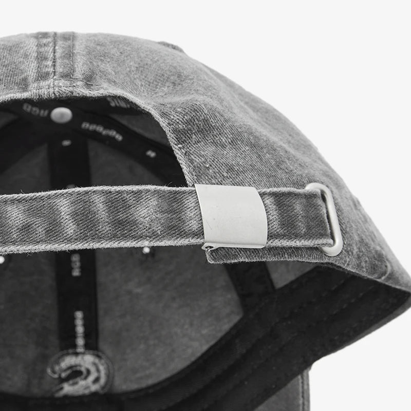 Men Washed Denim Baseball Cap
