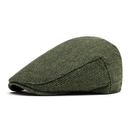 2024 Autumn And Winter Polyester Solid Warm Newsboy Caps