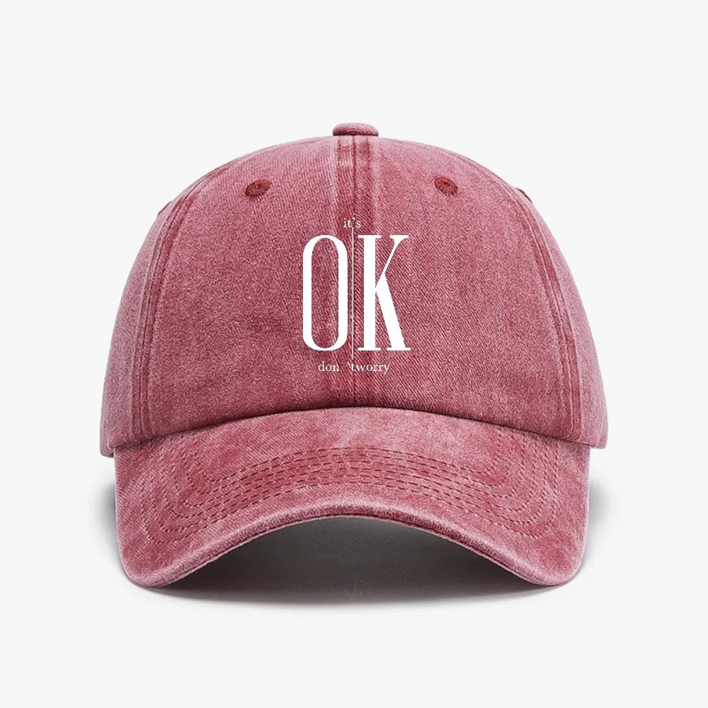 Ok Concise Slogan Graphic ﻿Baseball Cap
