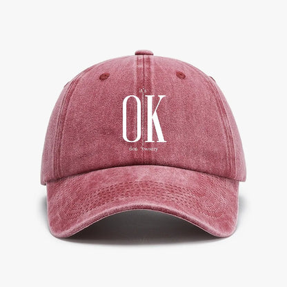 Ok Concise Slogan Graphic ﻿Baseball Cap