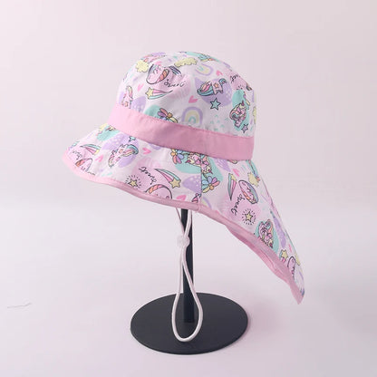 2-4 Years Summer Baby Hat Kids Cotton UV Protection Sun Cap Children