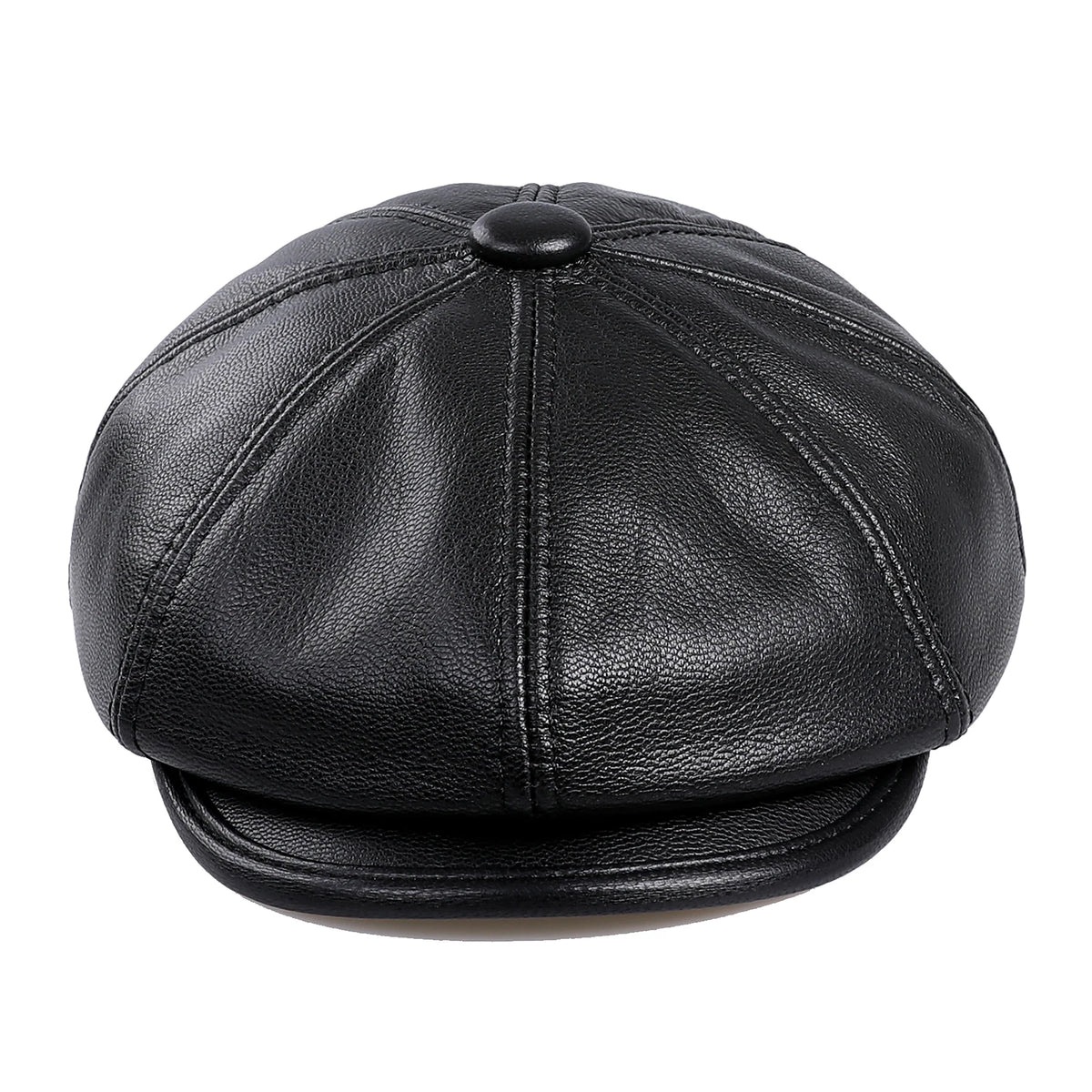 Genuine Leather Newsboy Caps For Men