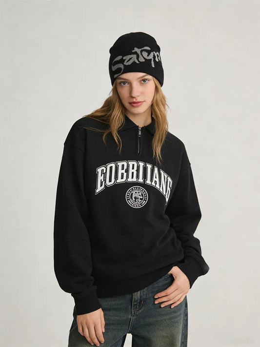 Unisex Letter Print Knit Beanie Soft Stretchy Warm Skull Cap