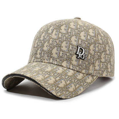 Versatile Korean Style Full Letter Baseball Cap Unisex Trendy Duckbill Casual Retro