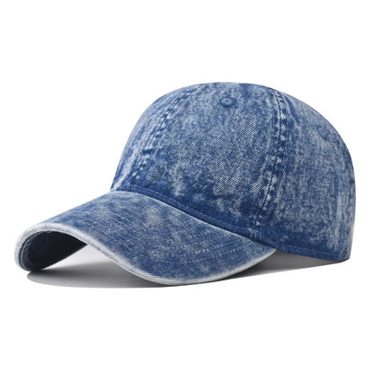 Denim Baseball Cap Men Women Vintage Cotton Jeans Blue Sun Hats