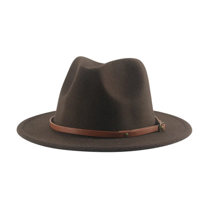 Hats For Women Kids Child Small 52cm Solid Belt Kids Fedora Formal Dress Wedding