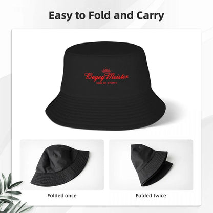 Bogey Meister King of 3 putts Bucket Hat Big Size Hat Dropshipping funny hat Men Golf Wear Women's