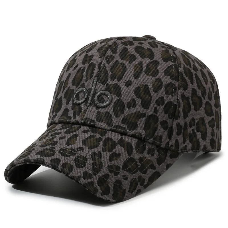 European American Leopard Print Sunscreen Hat