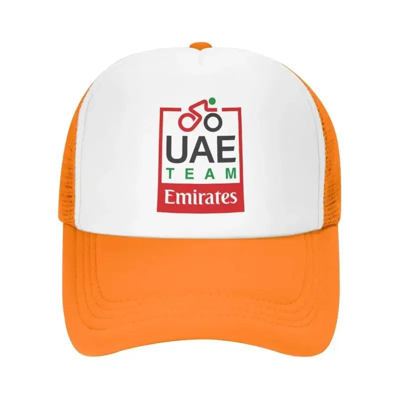 UAE Road Vehicle Print Mesh Baseball Cap Summer