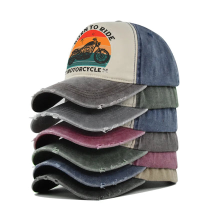 Men Hats Motorcycle Baseball Caps for Men Women