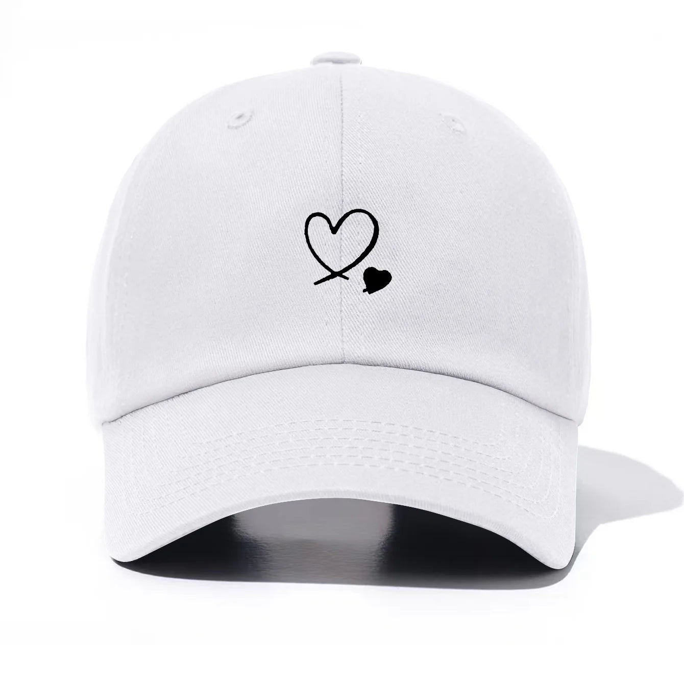 Hearts Print Baseball Cap For Men & Women